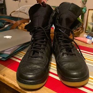 NWOT Black Nike Air SF AF1 boots!